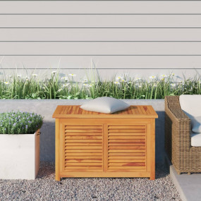 Garden Storage Box Warm teak Solid teak wood, PE