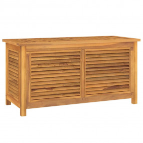 Garden Storage Box Teak brown Solid teak wood with wate...