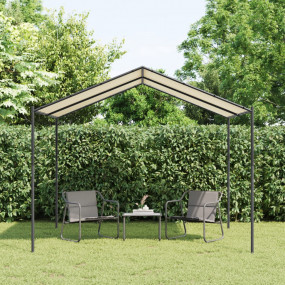 Canopy Tent Beige Polyester with PA coating 10x10 feet