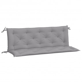 Garden Bench Cushion Set of 2 Grey Oxford fabric (100% ...