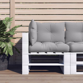 Pallet Cushion Set of 3 Grey 100% polyester