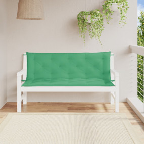 Garden Bench Cushion Set of 2 Green Oxford fabric