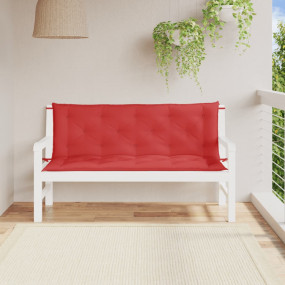 Garden Bench Cushion Set of 2 Red Oxford fabric Extra L...