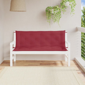 Garden Bench Cushion Set of 2 Wine Red