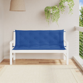 Garden Bench Cushion Set of 2 Blue Oxford fabric (100% ...
