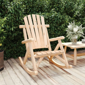 Garden Rocking Chair Natural Wood Solid spruce wood Med...
