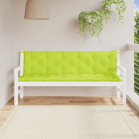 Garden Bench Cushion Set of 2 Bright Green