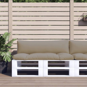 Pallet Cushion Set of 2 Taupe 100% Polyester Large