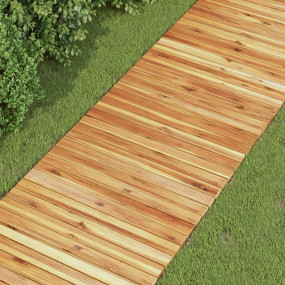 Garden Pathway Brown Solid Acacia wood 78.7x19.7 in Fol...
