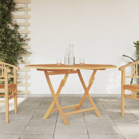 Garden Table Brown Solid teak wood Medium  Foldable