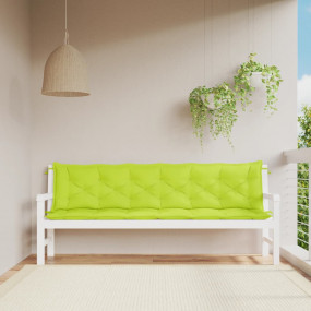 Garden Bench Cushion Set of 2 Bright Green