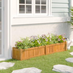 Raised Bed Natural Teak Solid teak wood with water-base...