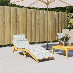 Sun Lounger Cushion Leaf Pattern Oxford fabric, Foam fi...