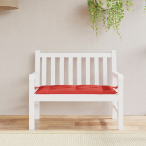 Garden Bench Cushion Red Oxford fabric (100% polyester)