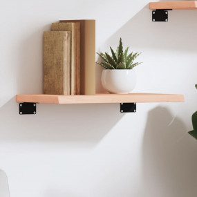 Wall Shelf Medium Brown Solid oak wood Medium Wall Shel...