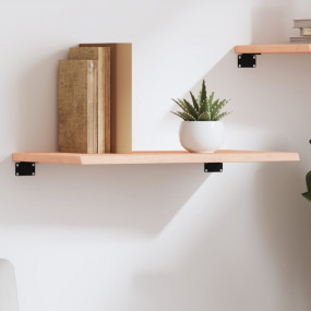 Wall Shelf Medium brown Solid oak wood 23.6 x 15.7 x 0....