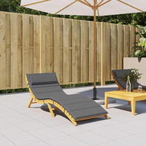 Sun Lounger Cushion Anthracite Oxford fabric, foam fibe...