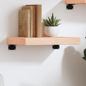 Wall Shelf Medium Brown Solid Oak Wood 15.7x7.9x2.4 in