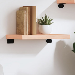 Wall Shelf Medium brown Solid oak wood Medium Durable