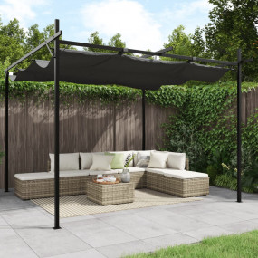 Pergola Anthracite Polyester, Powder-coated steel, Alum...