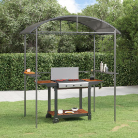 Bbq Gazebo Anthracite Steel, PC board 86.6 x 45.3 x 90....
