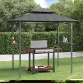 BBQ Gazebo Anthracite Steel Medium Hooks BBQ Gazebo