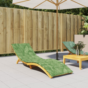 Sun Lounger Cushion Leaf Pattern Oxford fabric (100% po...