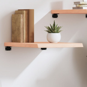 Wall Shelf Medium brown Solid oak wood Medium Decorativ...