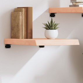 Wall Shelf Medium brown Solid Oak Wood 15.7x23.6 in Wal...
