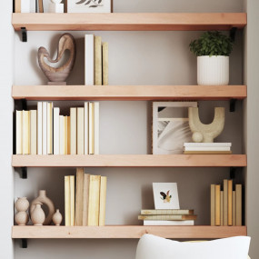 Wall Shelf Medium brown Solid oak wood 31.5 x 11.8 in