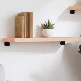 Wall Shelf Medium brown Solid oak wood (untreated)