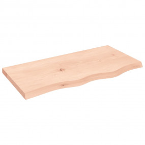 Wall Shelf Medium brown Solid oak wood 31.5x15.7 Durabl...