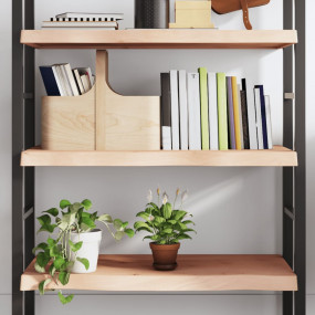 Wall Shelf Medium brown Solid oak wood (untreated) Medi...