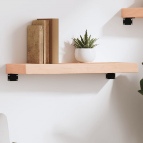 Wall Shelf Medium brown Solid oak wood (untreated)
