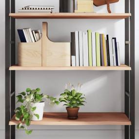 Wall Shelf Medium Brown Solid oak wood (untreated) Larg...