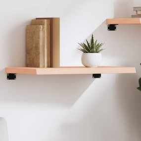 Wall Shelf Medium brown Untreated solid oak wood Medium