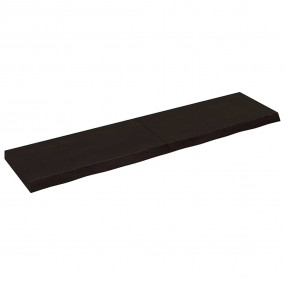 Wall Shelf Dark brown Solid oak wood Standard Foldable
