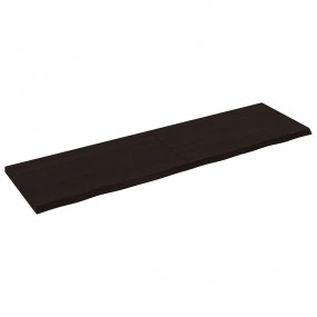 Wall Shelf Dark Brown Solid oak wood Large Foldable Wal...