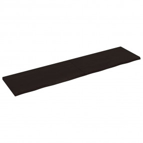 Wall Shelf Dark brown Solid oak wood Large Foldable Wal...