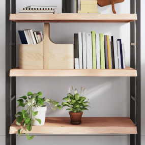 Wall Shelf Medium brown Solid oak wood 39.4 x 19.7 in