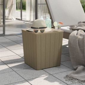 Garden Table With Removable Lid Light Brown Polypropyle...