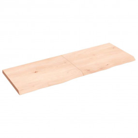 Wall Shelf Medium Brown Solid oak wood Extra Long Folda...
