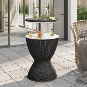 Ice Cooler Table Black Polypropylene (PP) Medium