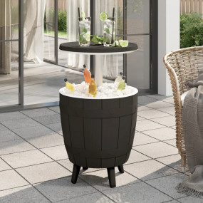 Ice Cooler Table Black and white Polypropylene Medium E...