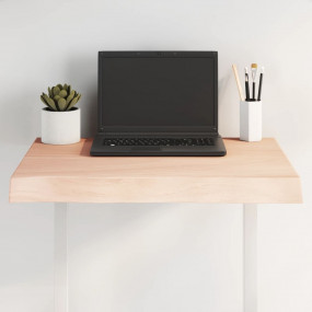 Table Top Medium Brown Solid Oak Wood, Untreated Medium...