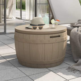 Garden Storage Box Light brown Polypropylene Medium