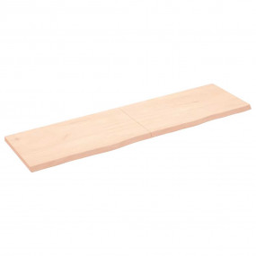 Wall Shelf Medium brown Solid oak wood (untreated) Larg...