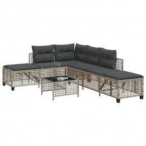 Garden Sofa Set Light Grey