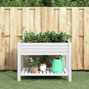 Garden Raised Bed White Polypropylene Large Durable