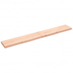 Wall Shelf Medium brown wood Solid oak wood (untreated)...